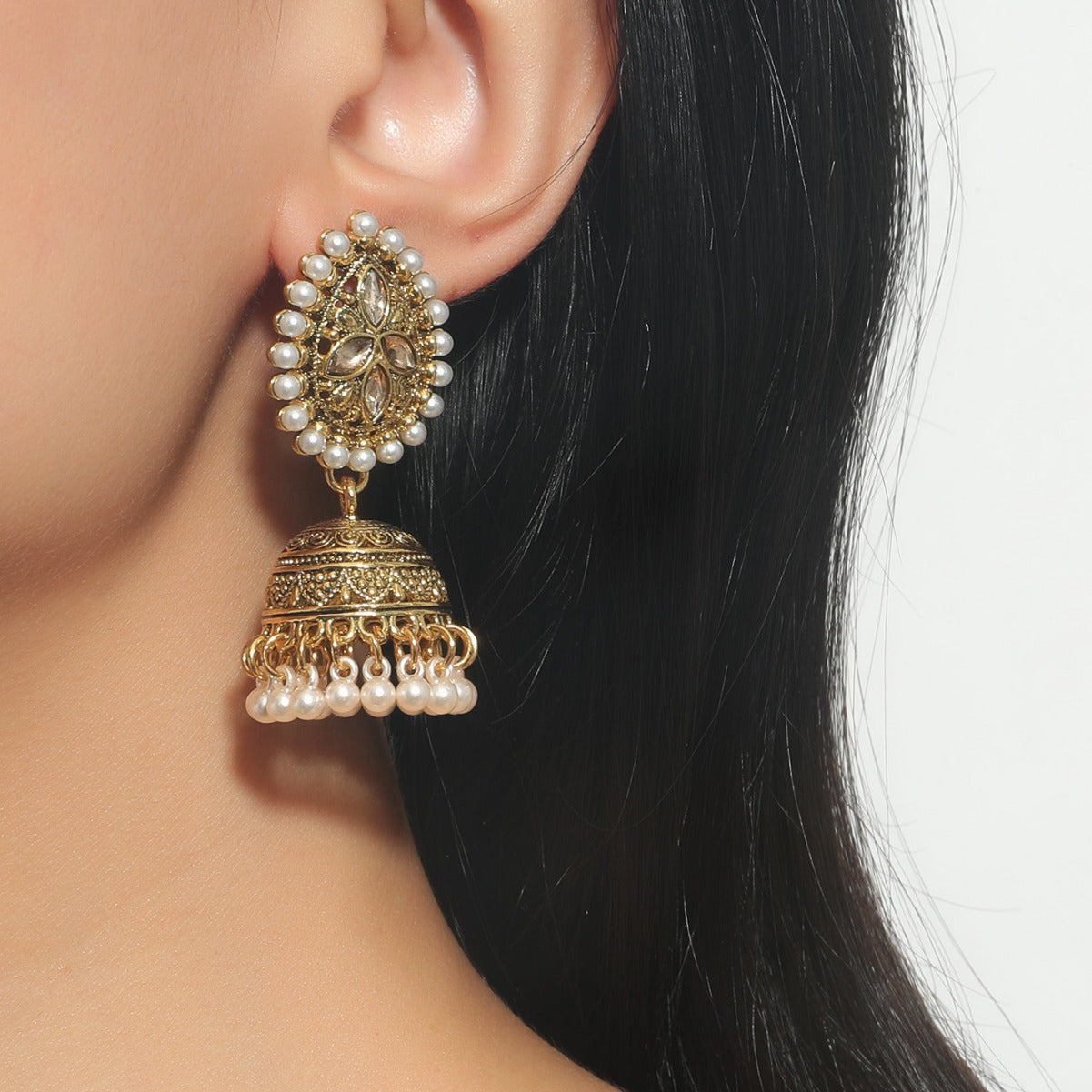 Water Drop Jhumka Earrings