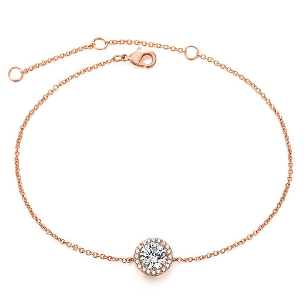 Round Crystal Anklet - IndianCollection