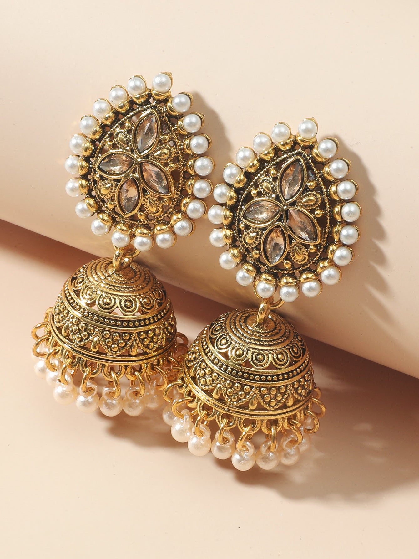 Water Drop Jhumka Earrings