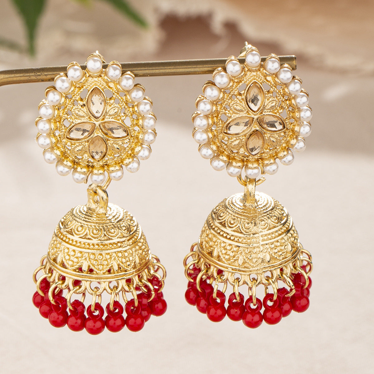 Water Drop Jhumka Earrings