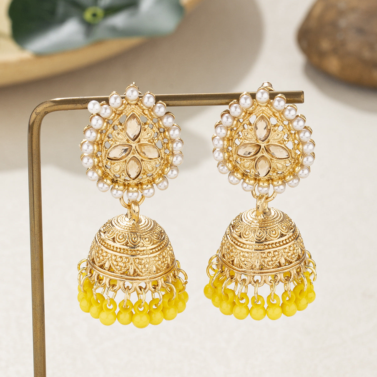 Water Drop Jhumka Earrings