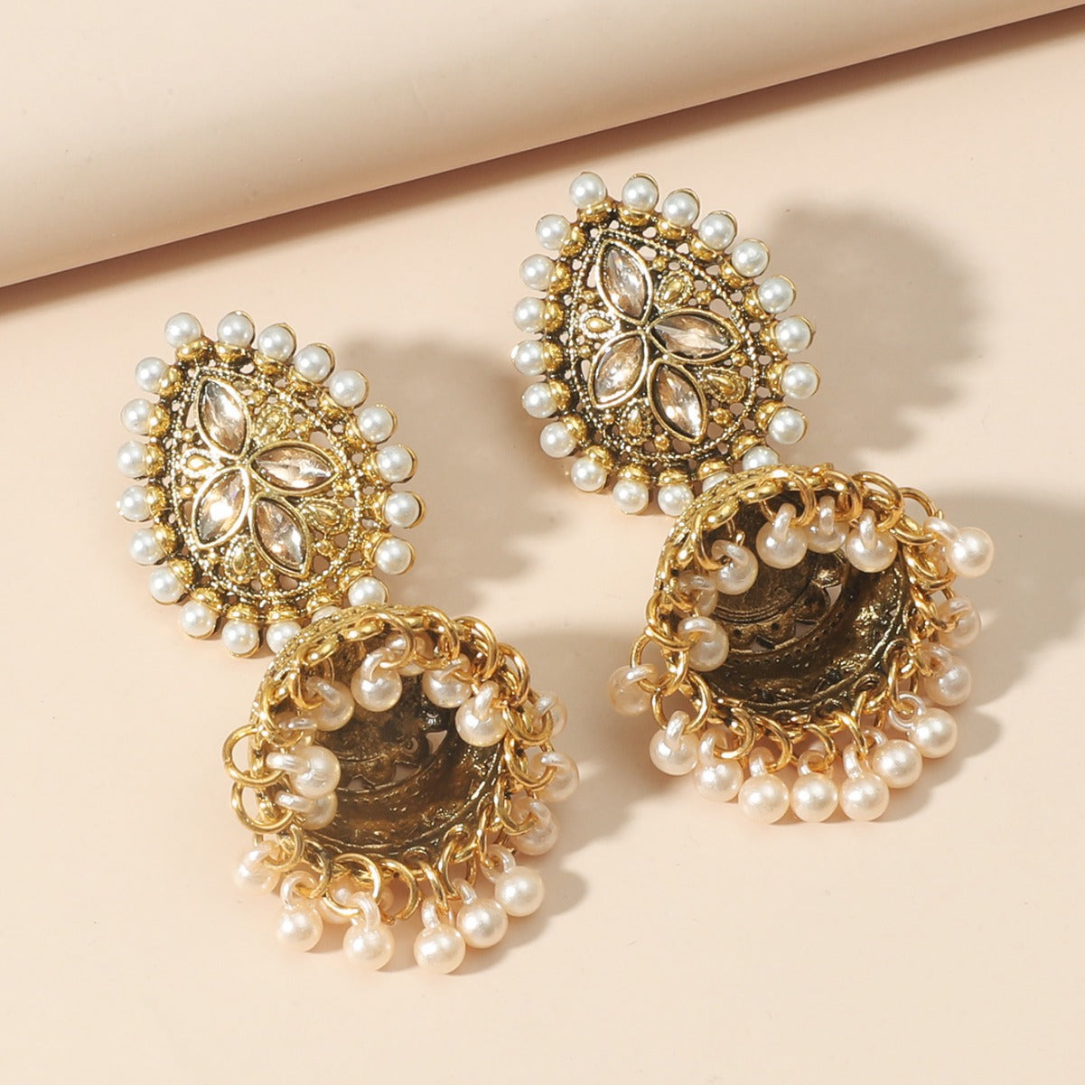 Water Drop Jhumka Earrings
