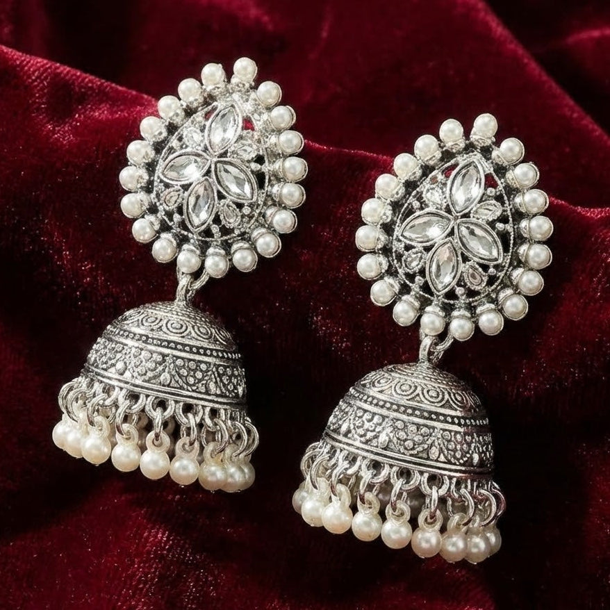 Water Drop Jhumka Earrings