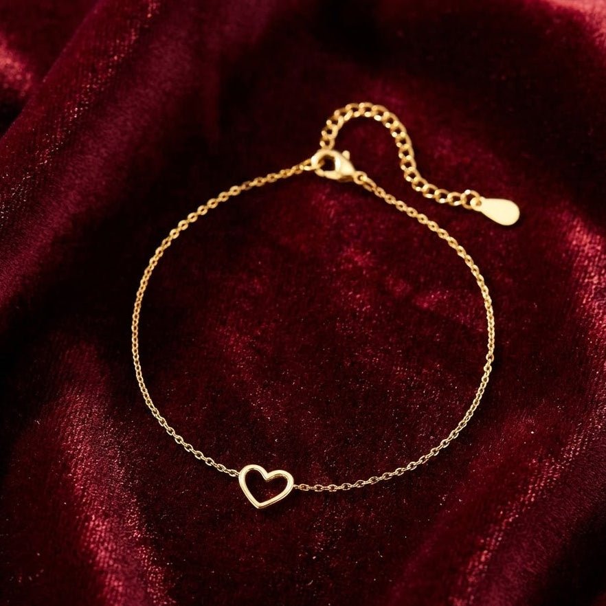 Heart Anklet - IndianCollection